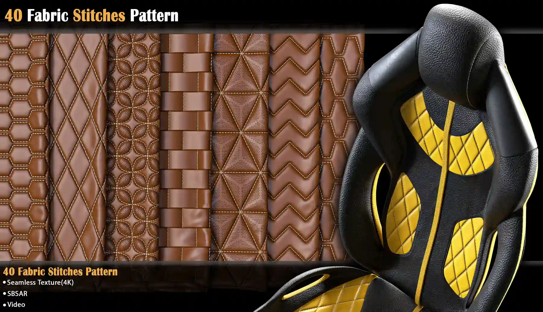 40 Fabric Stitches Pattern – Standard License